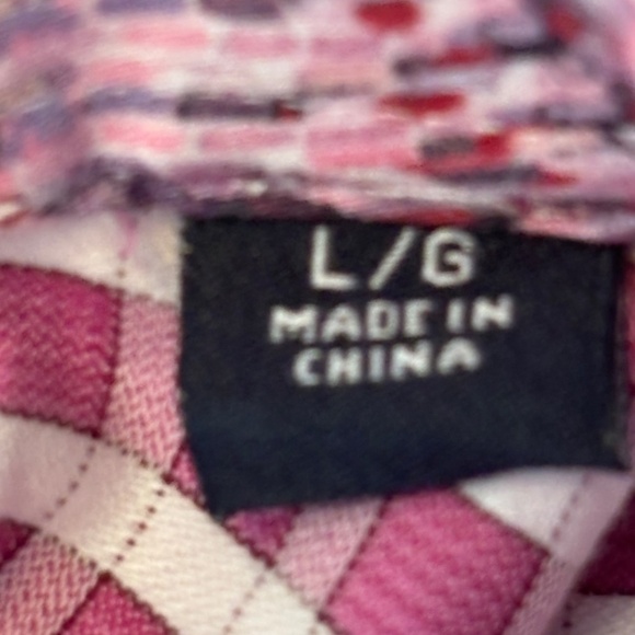 ROBERT Graham Luxury Long Sleeve Dress Shirt Pink and White Check Patter… - Picture 9 of 16